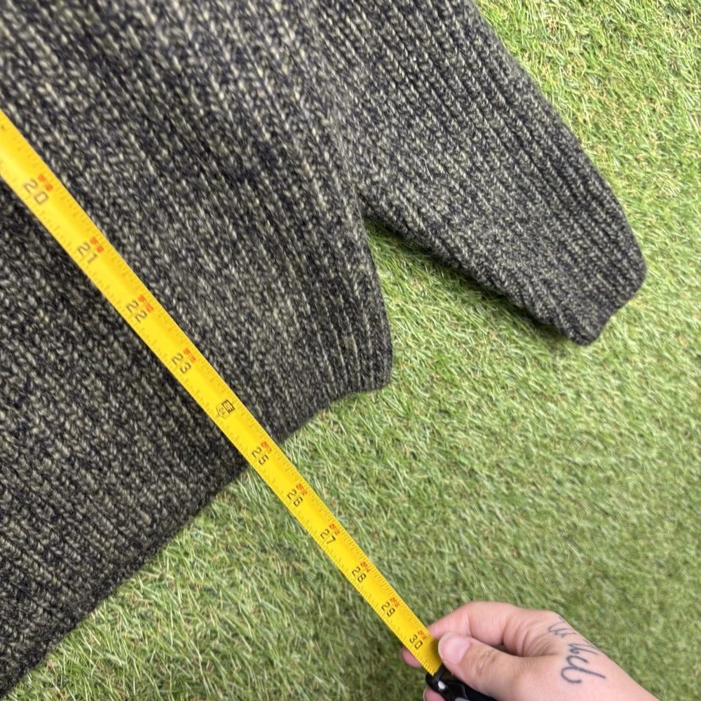 BANANA REPUBLIC Wool Blend Knit Sweater Mens Medium Green Shawl Neck Dress NWT